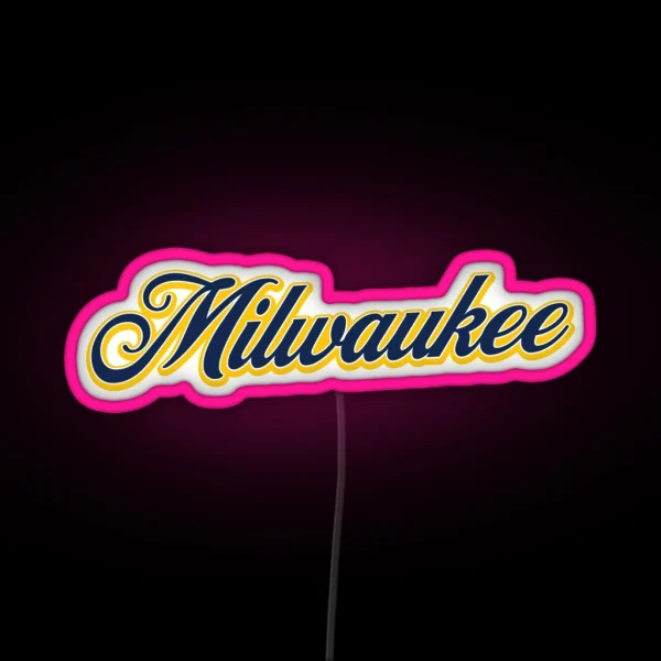 Milwaukee RGB Neon Sign