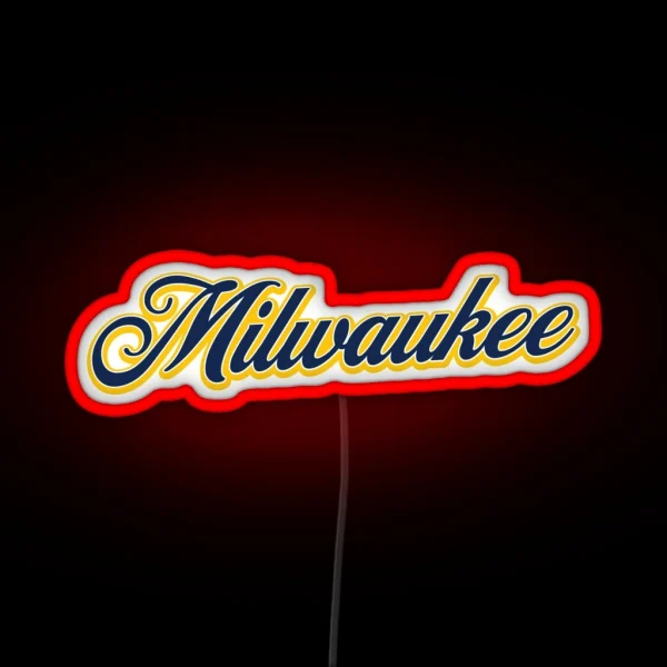 Milwaukee RGB Neon Sign