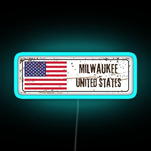 Milwaukee RGB Neon Sign