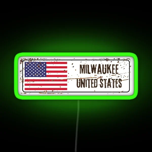 Milwaukee RGB Neon Sign
