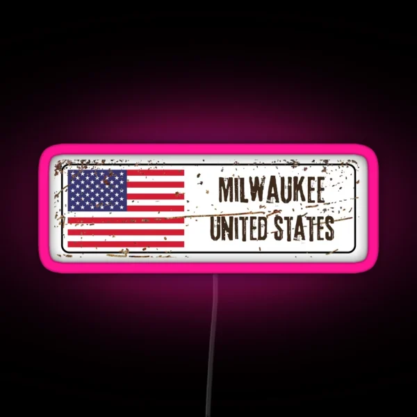 Milwaukee RGB Neon Sign