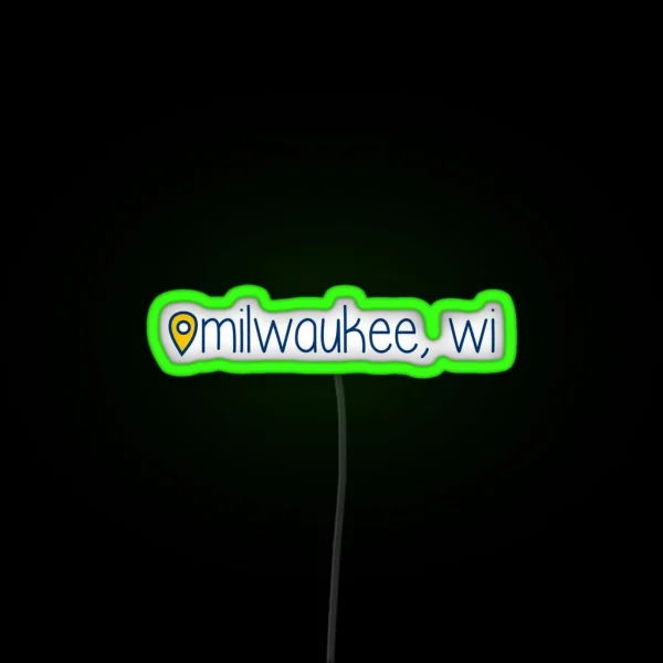 Milwaukee RGB Neon Sign