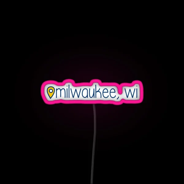 Milwaukee RGB Neon Sign
