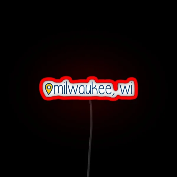 Milwaukee RGB Neon Sign