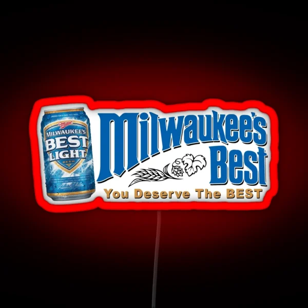 Milwaukee S Best Light Beer Can Design RGB Neon Sign
