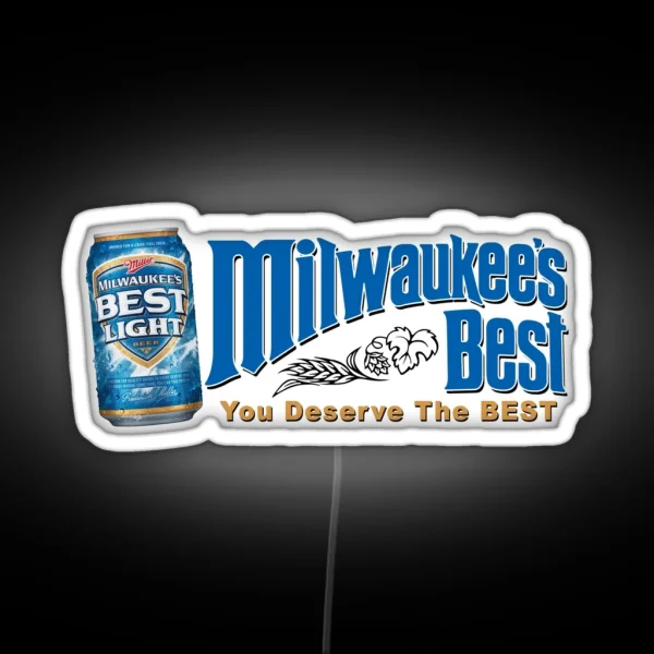 Milwaukee S Best Light Beer Can Design RGB Neon Sign