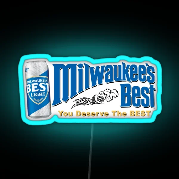 Milwaukee S Best Light Beer RGB Neon Sign