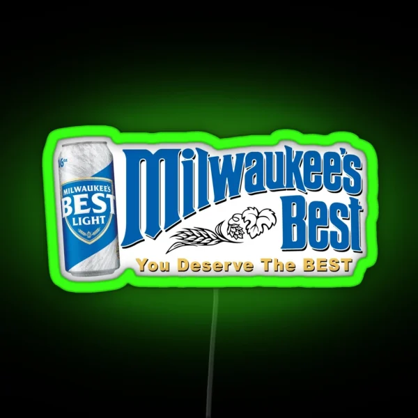 Milwaukee S Best Light Beer RGB Neon Sign