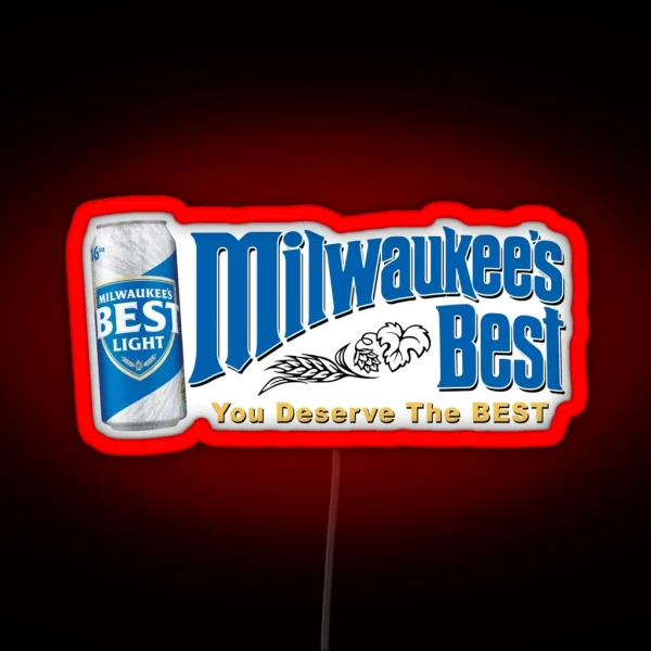Milwaukee S Best Light Beer RGB Neon Sign