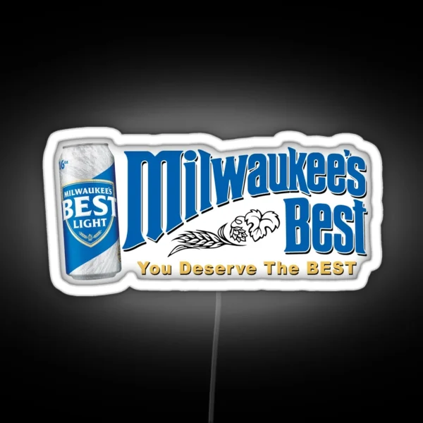 Milwaukee S Best Light Beer RGB Neon Sign