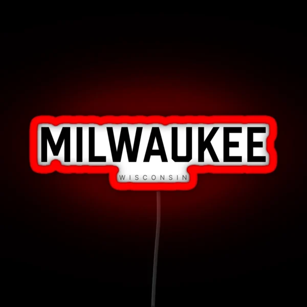 Milwaukee Wisconsin RGB Neon Sign