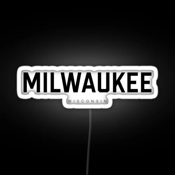 Milwaukee Wisconsin RGB Neon Sign