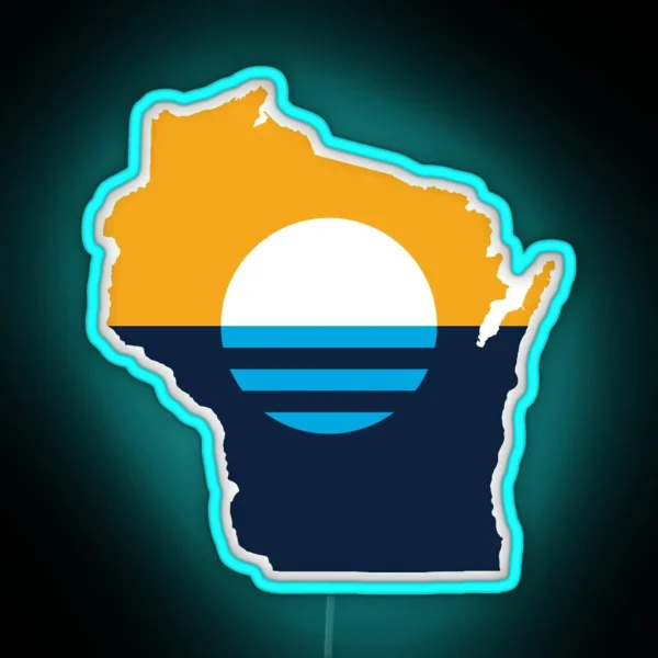 Milwaukee Wisconsin RGB Neon Sign