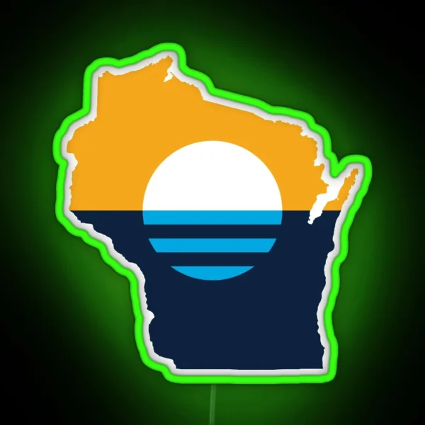 Milwaukee Wisconsin RGB Neon Sign