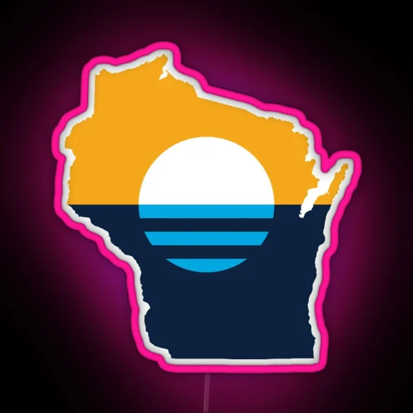 Milwaukee Wisconsin RGB Neon Sign