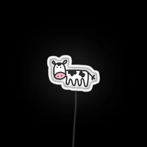 Mini Cow Pink Nose RGB Neon Sign