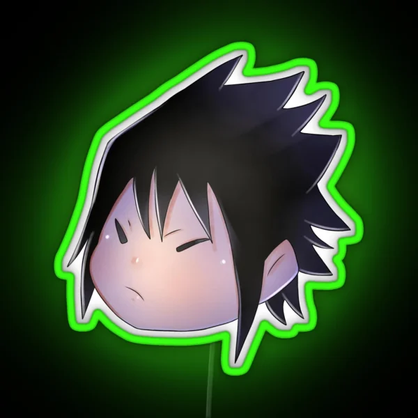 Mini Cute Sasuke RGB Neon Sign