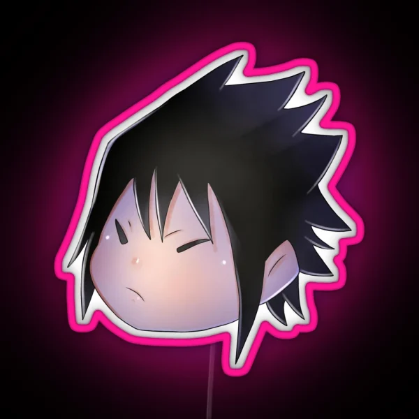 Mini Cute Sasuke RGB Neon Sign