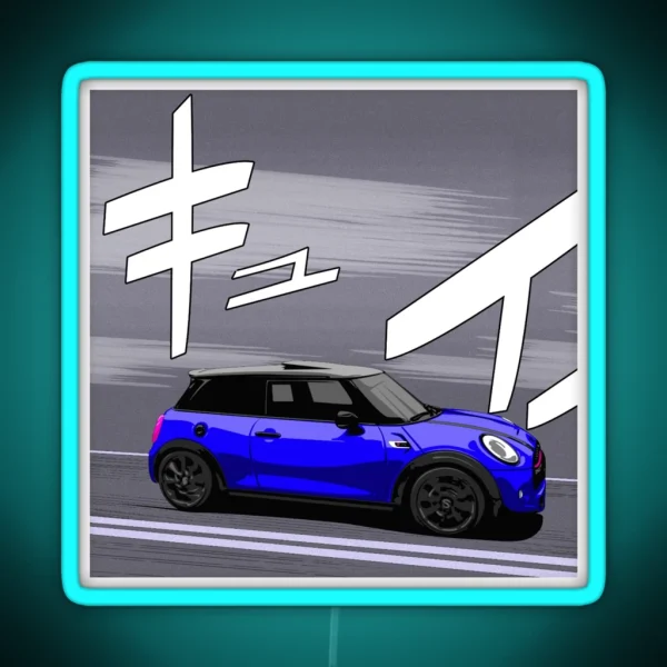 Mini F56 Speeding RGB Neon Sign