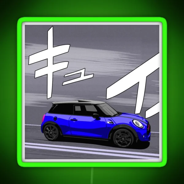 Mini F56 Speeding RGB Neon Sign
