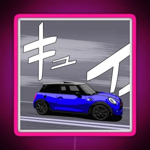 Mini F56 Speeding RGB Neon Sign