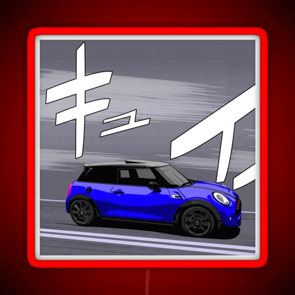 Mini F56 Speeding RGB Neon Sign