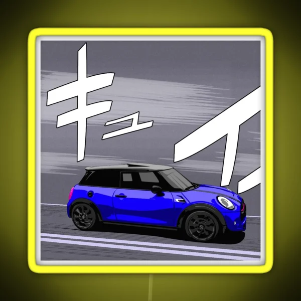 Mini F56 Speeding RGB Neon Sign