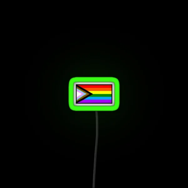 Mini Progress Pride Flag RGB Neon Sign