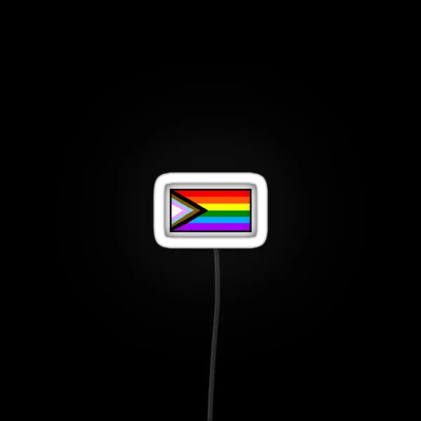 Mini Progress Pride Flag RGB Neon Sign