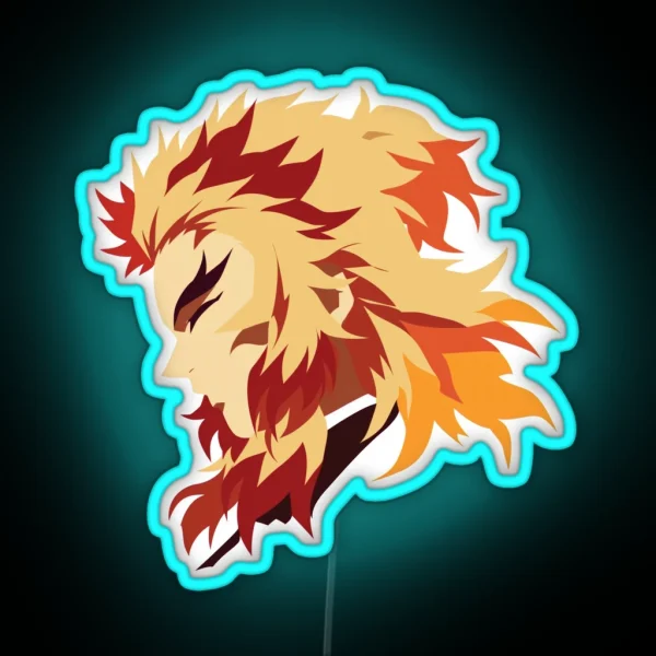 Minimalist Flame Slayer RGB Neon Sign