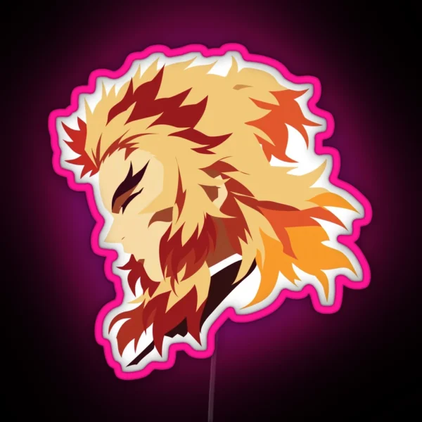 Minimalist Flame Slayer RGB Neon Sign