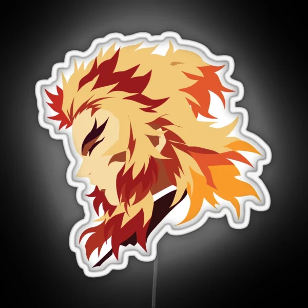 Minimalist Flame Slayer RGB Neon Sign