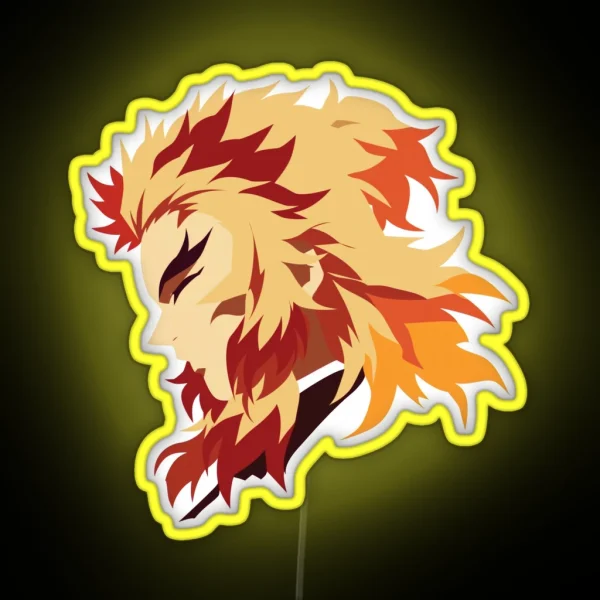 Minimalist Flame Slayer RGB Neon Sign