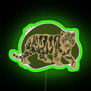 Minimalist Tiger RGB Neon Sign