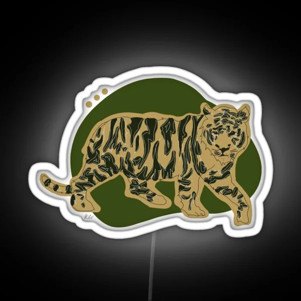 Minimalist Tiger RGB Neon Sign
