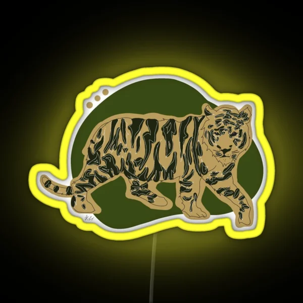 Minimalist Tiger RGB Neon Sign
