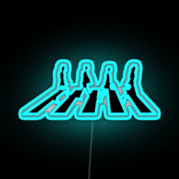 Minimalistic Abbey Road RGB Neon Sign