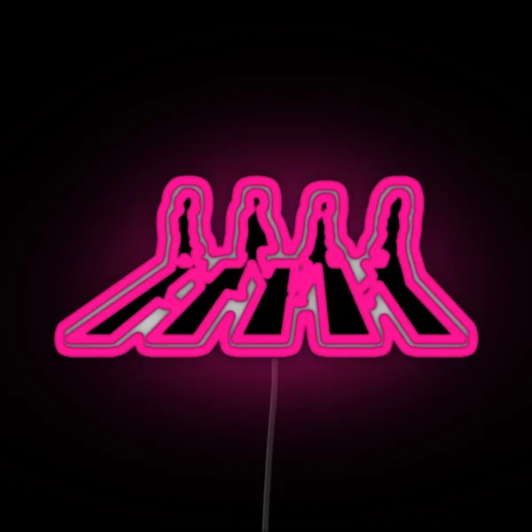 Minimalistic Abbey Road RGB Neon Sign
