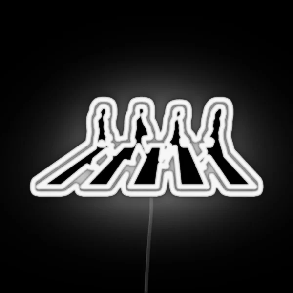 Minimalistic Abbey Road RGB Neon Sign