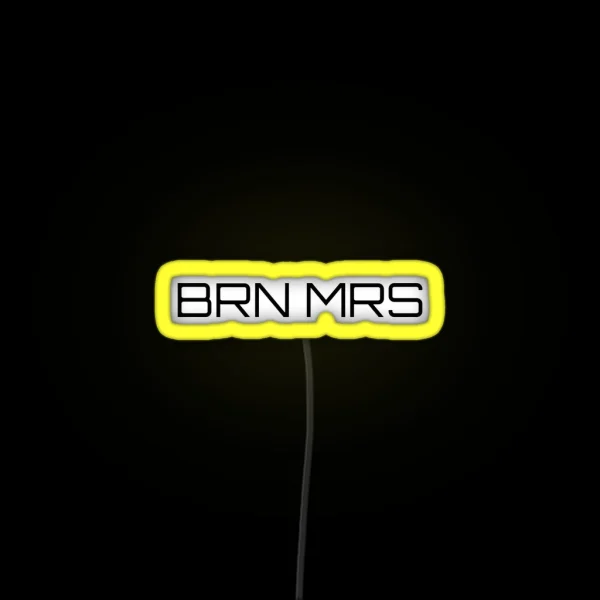 MINIMALISTIC BRN MRS RGB Neon Sign