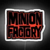 Vibrant Minion Factory Logo Neon Sign for Home Decor Enthusiasts
