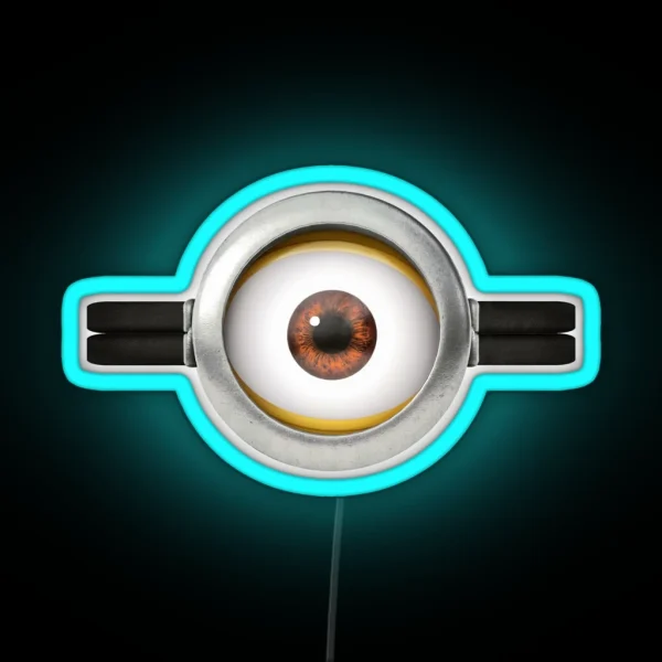 Minion Style Eye RGB Neon Sign