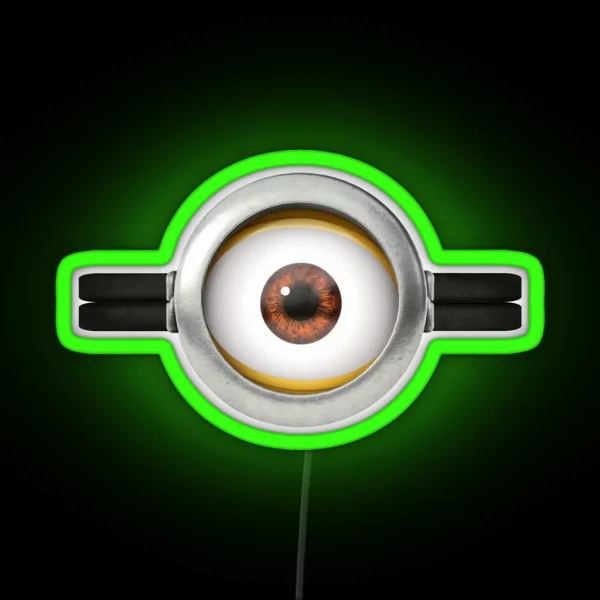 Minion Style Eye RGB Neon Sign