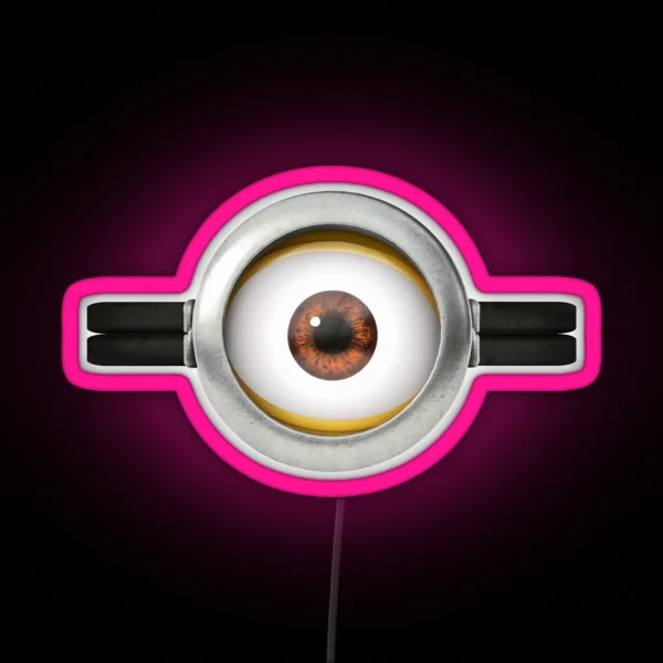 Minion Style Eye RGB Neon Sign