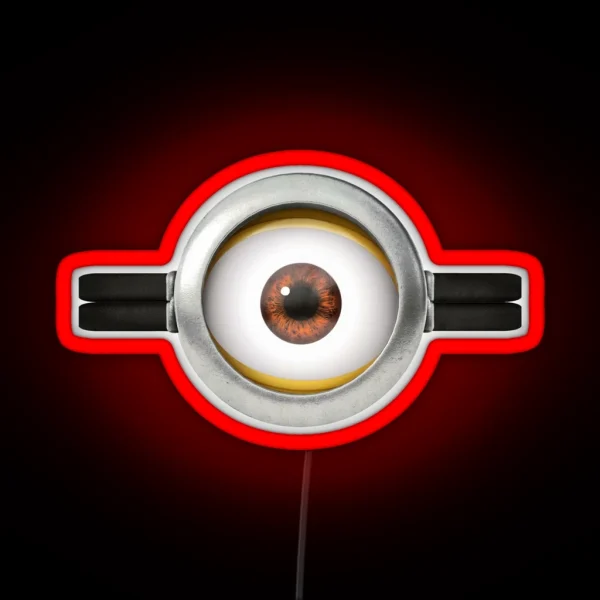 Minion Style Eye RGB Neon Sign