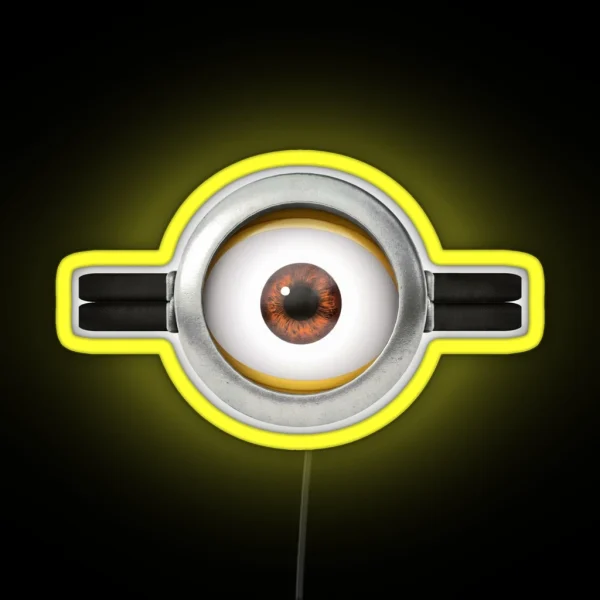 Minion Style Eye RGB Neon Sign