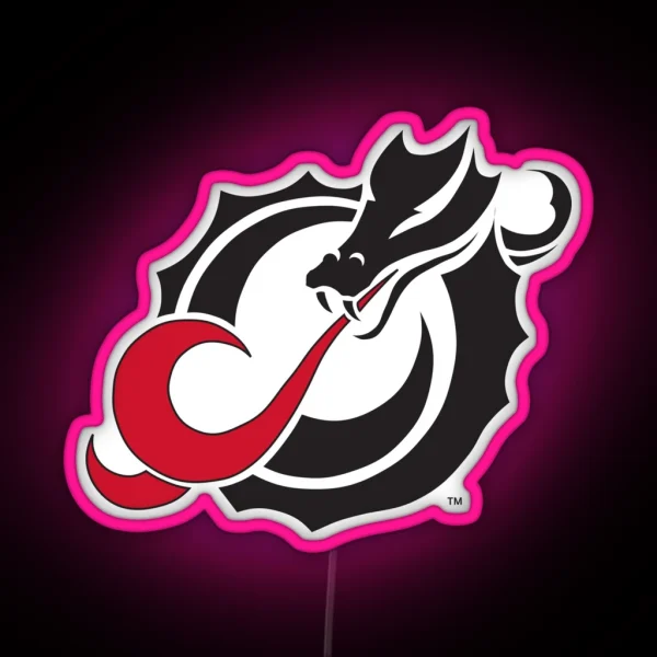 Minnesota State University Moorhead Dragons RGB Neon Sign