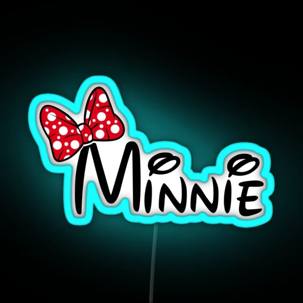 Minnie Led Design RGB Neon Sign
