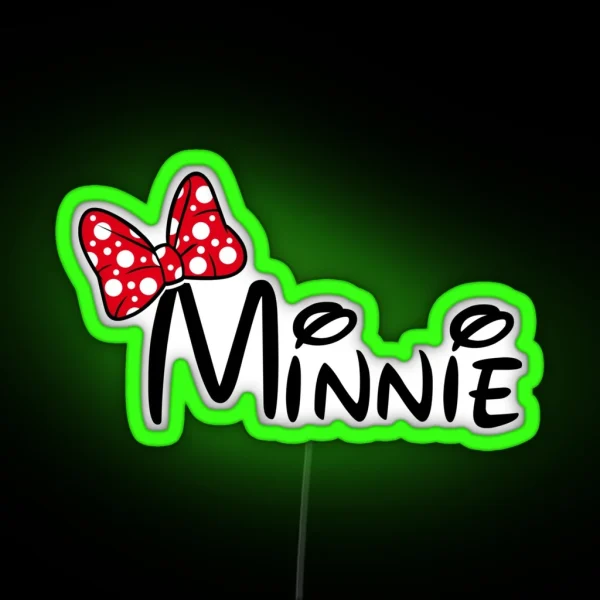 Minnie Led Design RGB Neon Sign