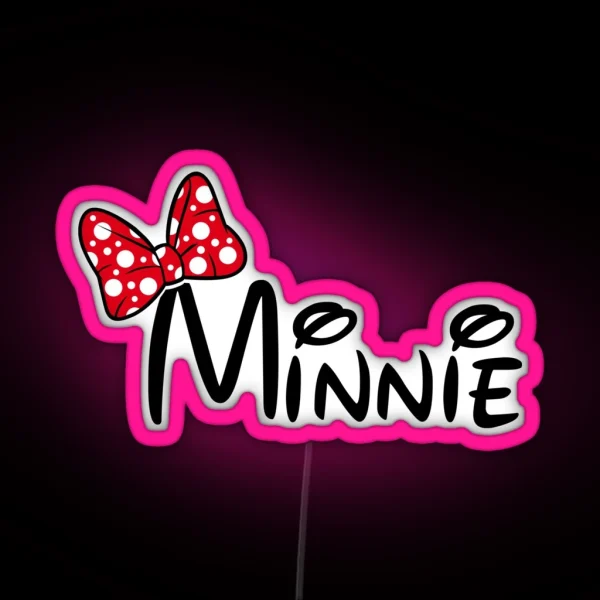 Minnie Led Design RGB Neon Sign